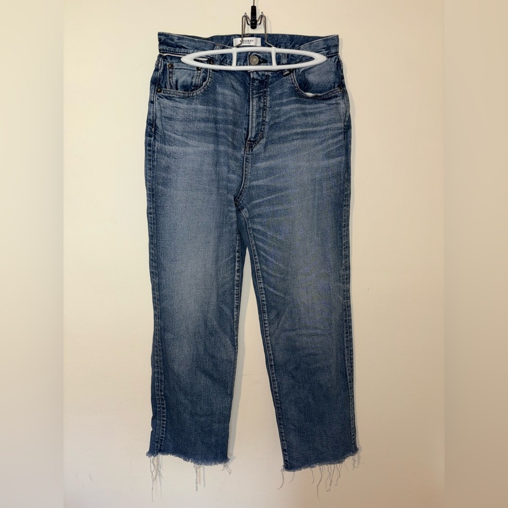 Moussy Vintage High Rise Straight Leg Jeans Size 29